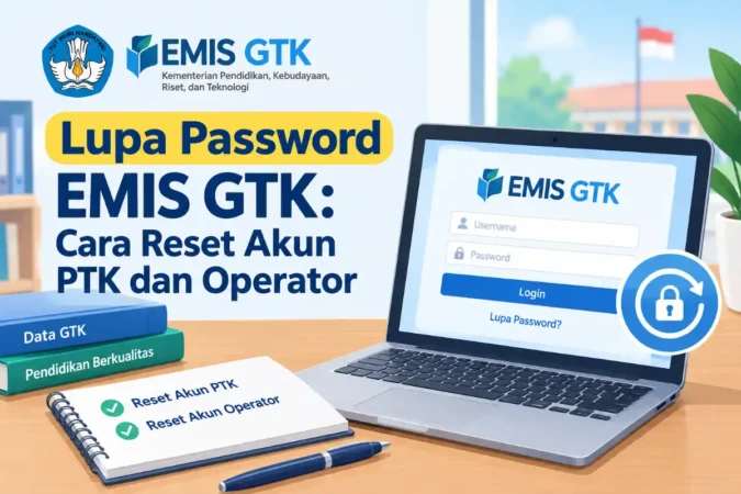 Lupa Password EMIS GTK: Cara Reset Akun PTK dan Operator