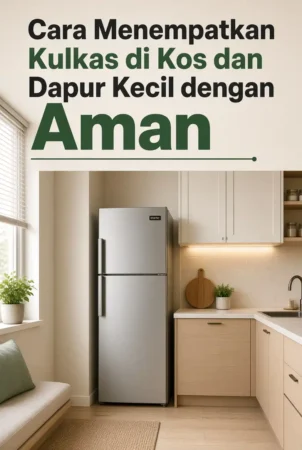 Cara Menempatkan Kulkas di Kos dan Dapur Kecil dengan Aman