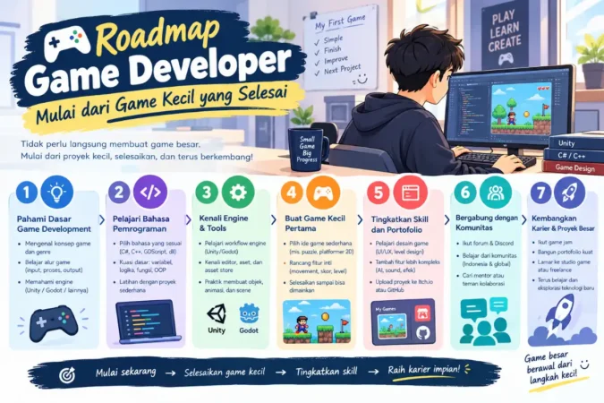 Roadmap Game Developer: Mulai dari Game Kecil yang Selesai