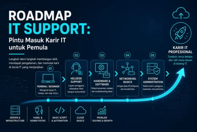 Roadmap IT Support: Pintu Masuk Karir IT untuk Pemula