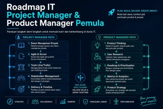 Roadmap IT Project Manager dan Product Manager Pemula