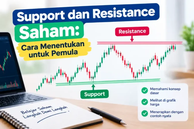 Support dan Resistance Saham: Cara Menentukan untuk Pemula