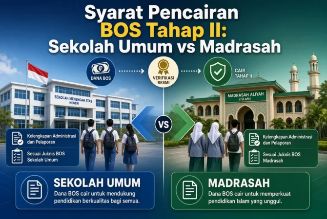Syarat Pencairan BOS Tahap II: Sekolah Umum vs Madrasah