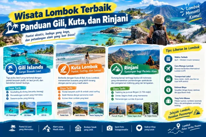 Wisata Lombok Terbaik: Panduan Gili, Kuta, dan Rinjani